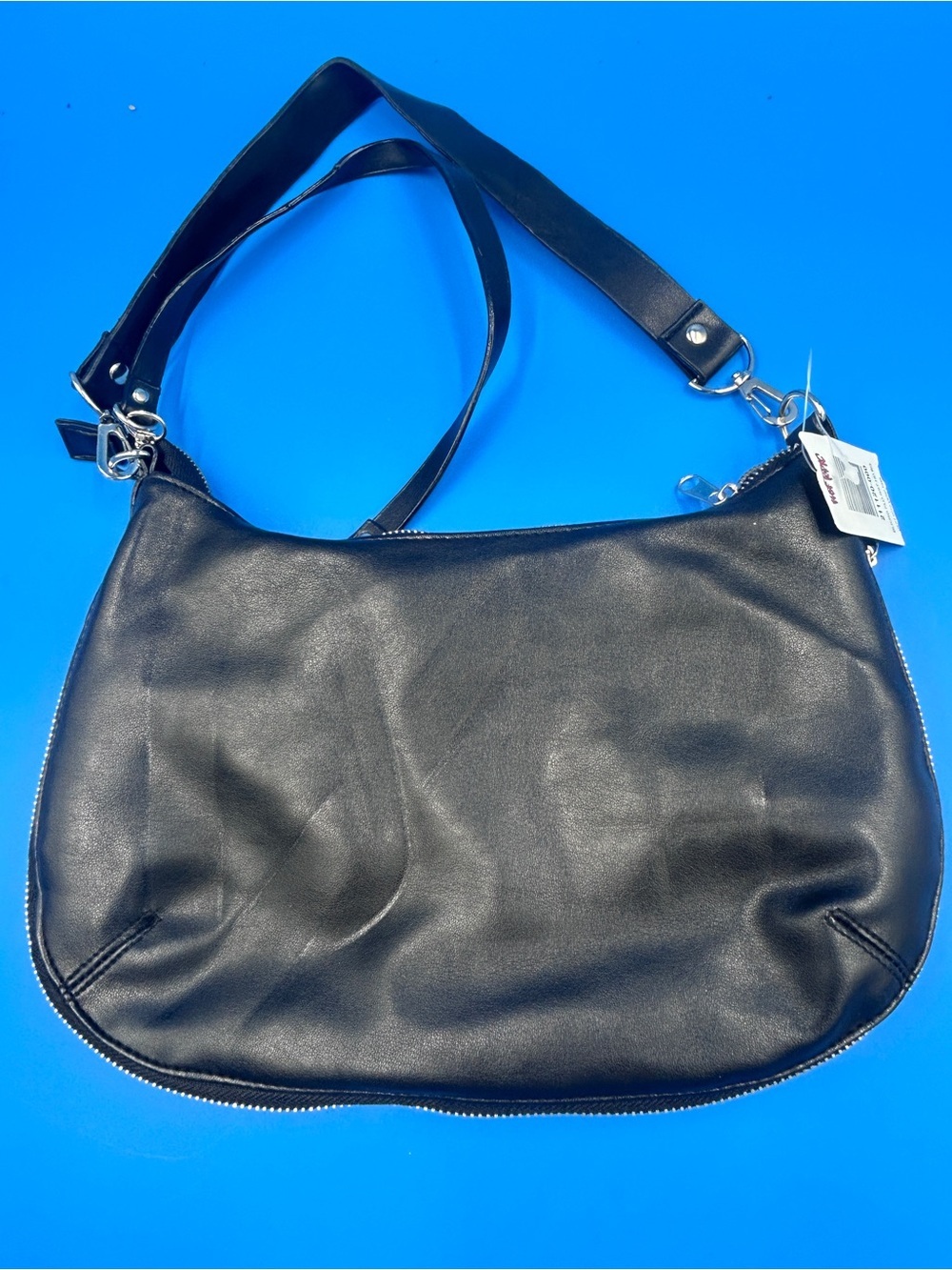 Black Hot Topic  Leather Shoulder Bag - Sleek Everyday Carry